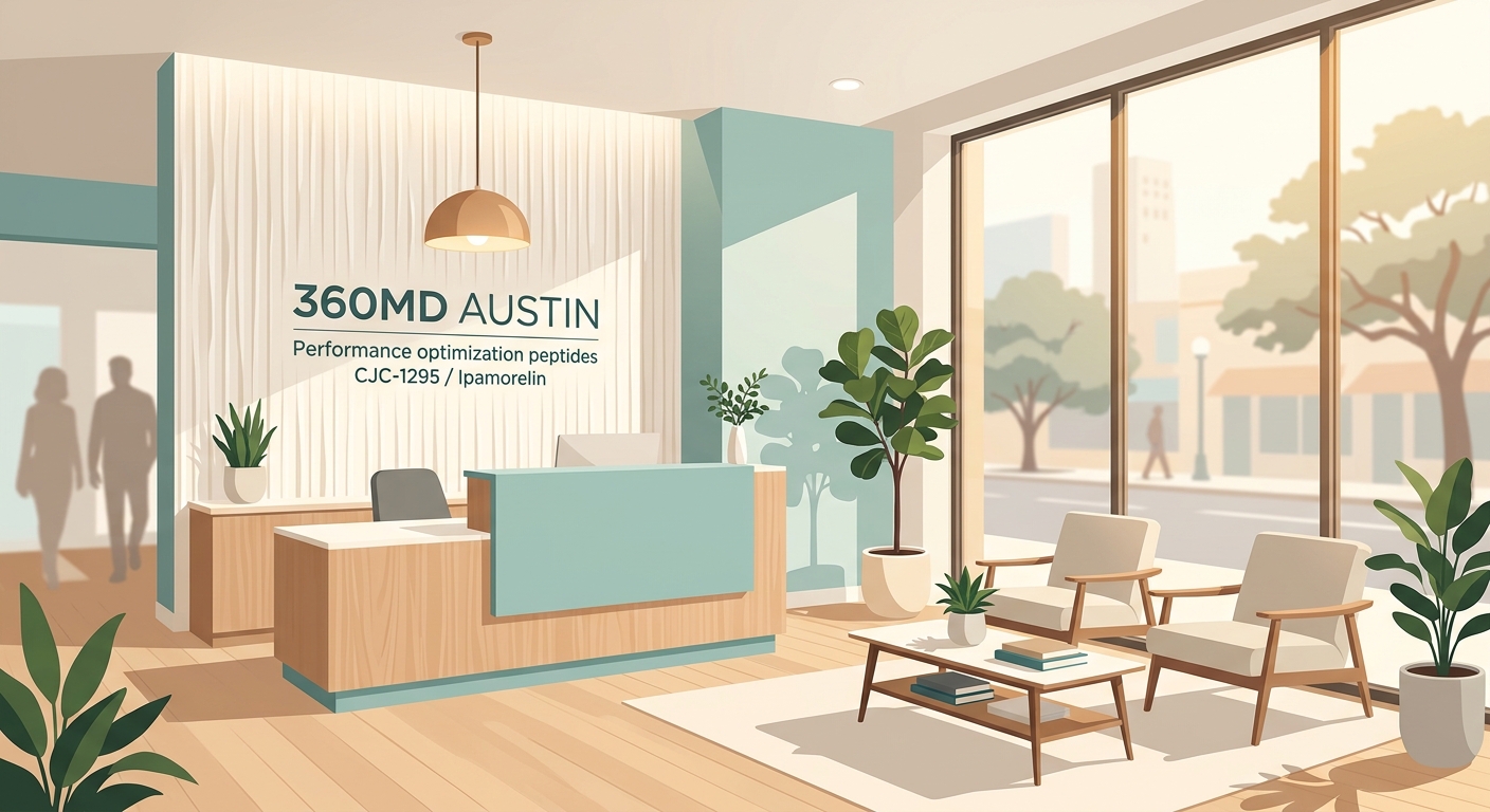 Editorial illustration for a clinic listing in Austin, TX