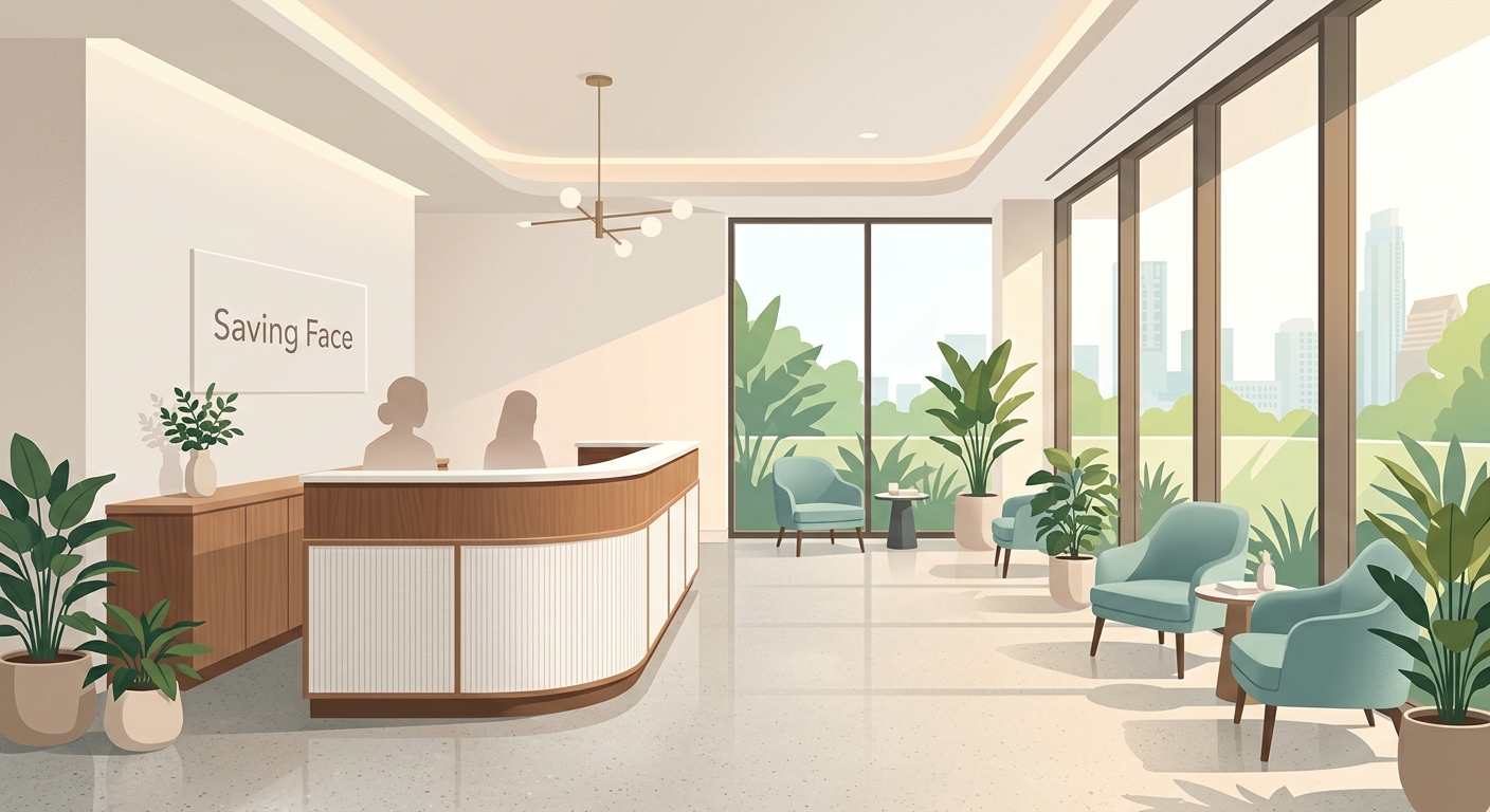Editorial illustration for a clinic listing in Austin, TX